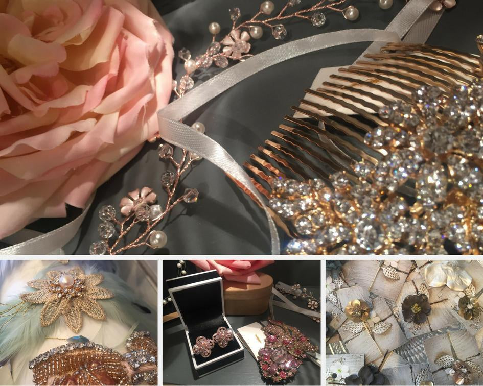Glamorous Rose Gold Hair Accessories | Tegen Accessories