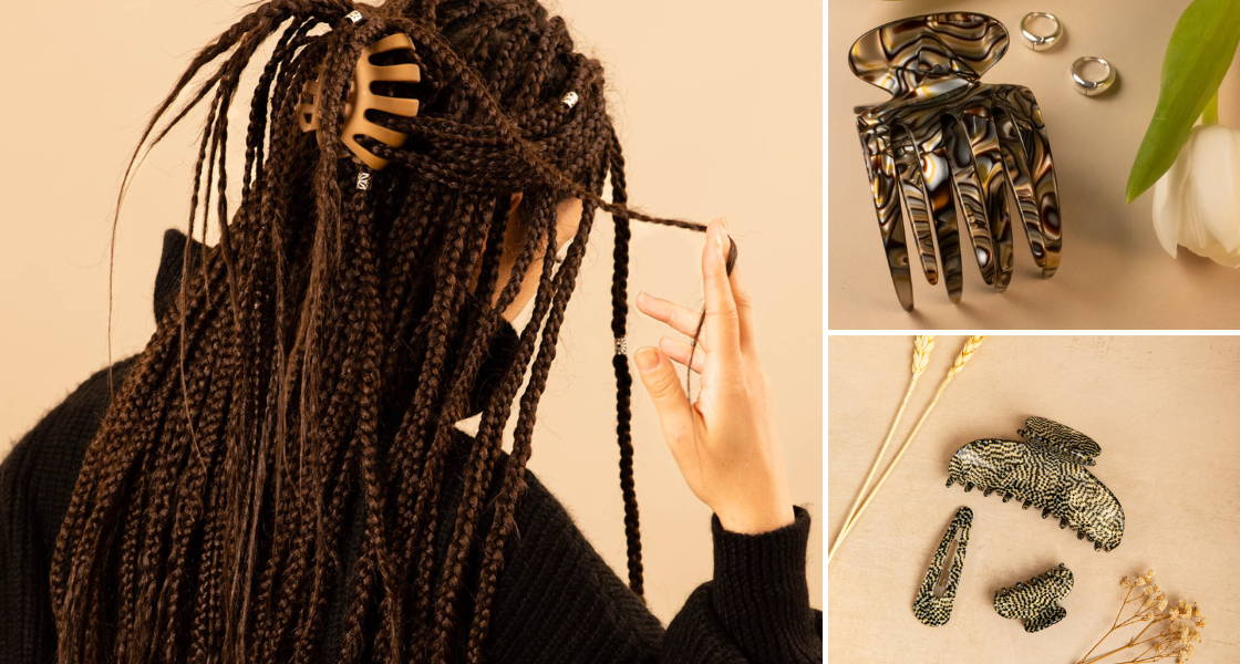 Hair claws for thick hair, by TEGEN