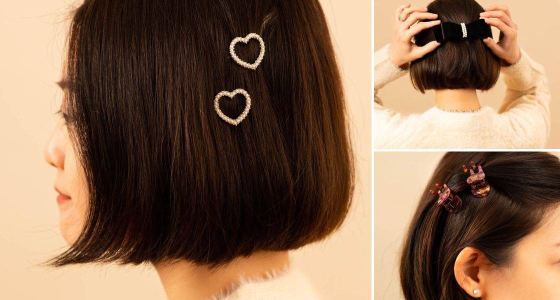 Bob Cut Short Hair Clip Styles Hair Accessories For Short