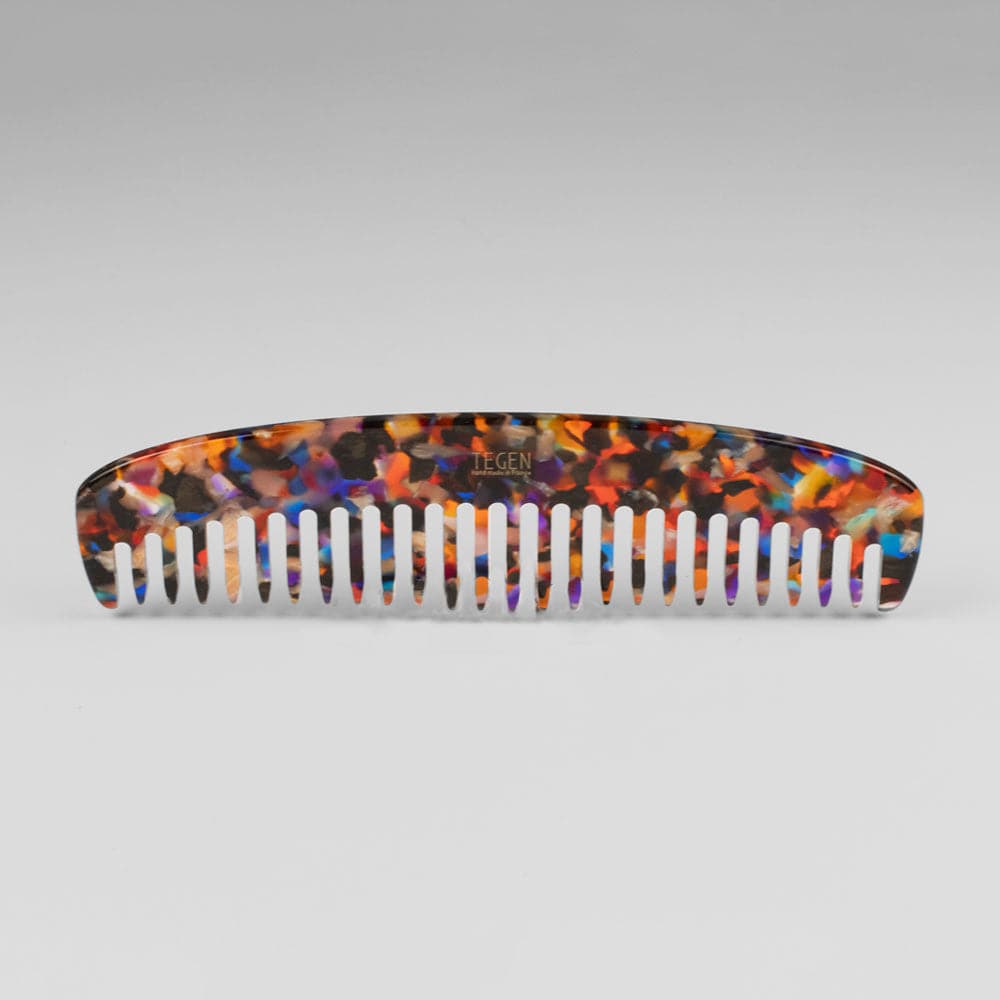 15cm French Narrow Comb in 15cm Colour 13 Handmade French Hair Accessories at Tegen Accessories