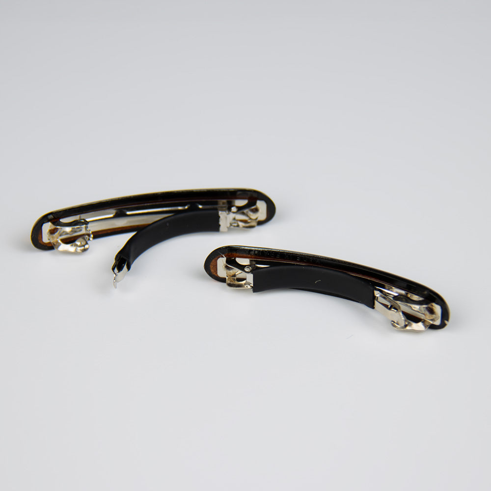 2x Mini Barrette Clips With Rubber Grip Essentials French Hair Accessories at Tegen Accessories