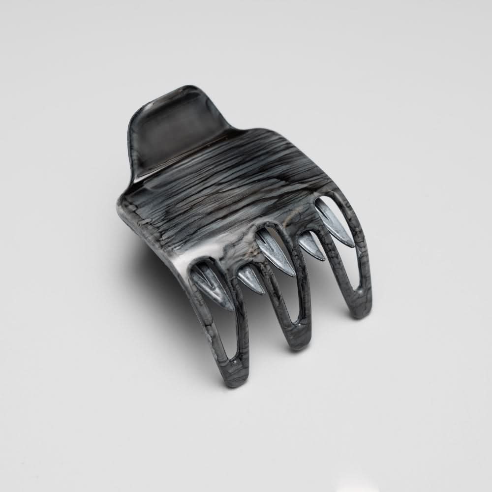 Hand painted pebble grey sophia side claw at Tegen Accessories