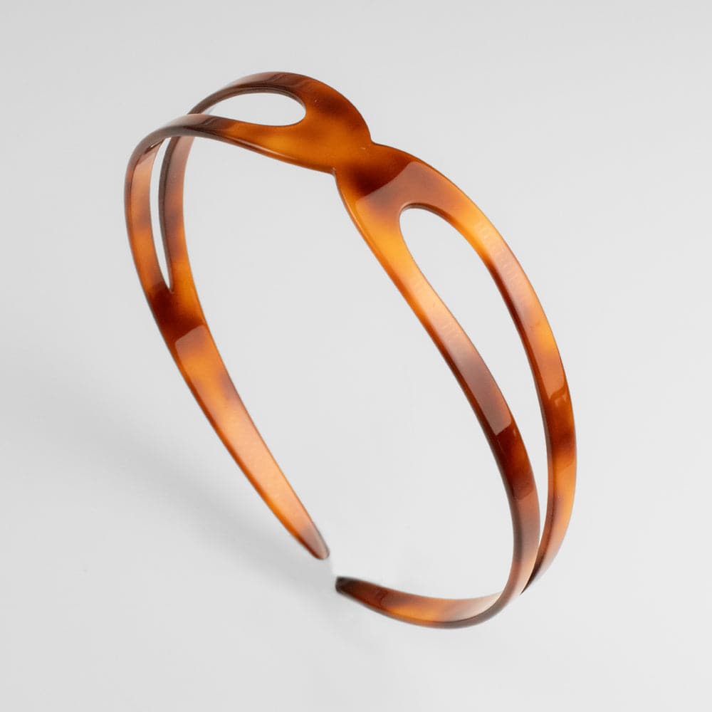 Clove Knot Headband in 2.5cm Tortoiseshell Handmade French Hair Accessories at Tegen Accessories