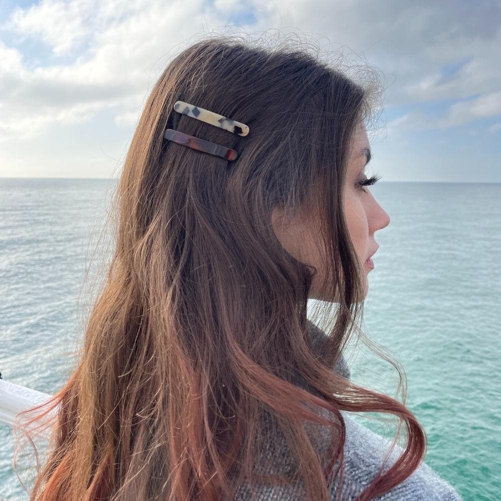 Hinged Hair Clip Handmade French Hair Accessories at Tegen Accessories |White Tokio