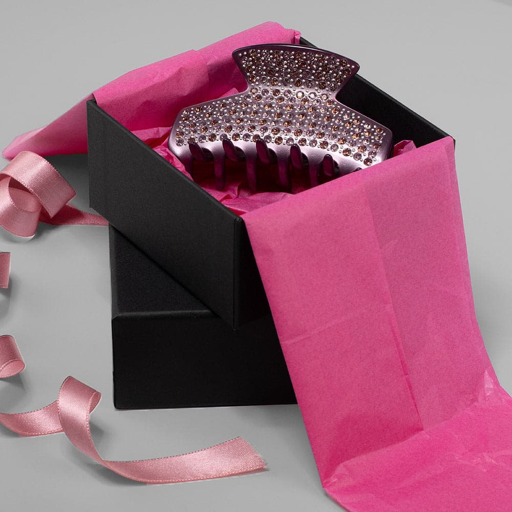 Limited Edition Handmade Swarovski Crystal Medium Hair Claw in 8.5cm at Tegen Accessories gift Box |Paris