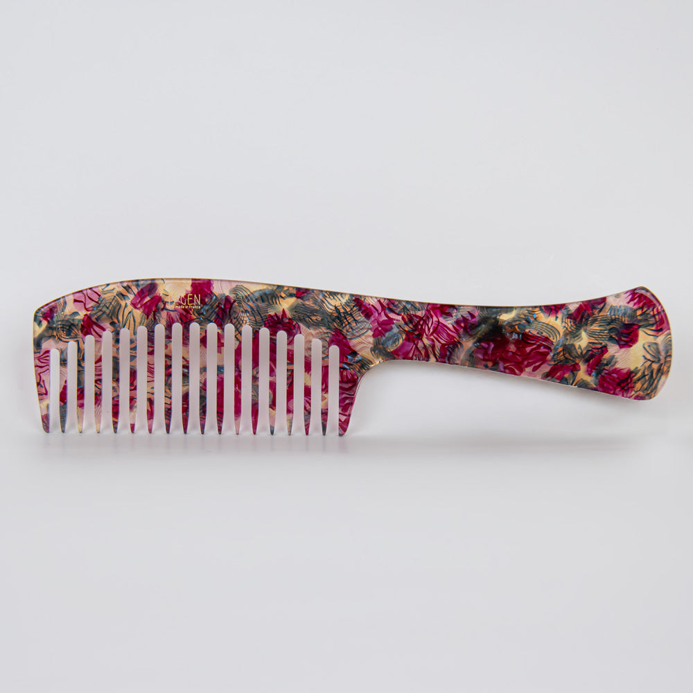 Large Handled Comb 19cm Colour 2 Handmade French Hair Accessories at Tegen Accessories