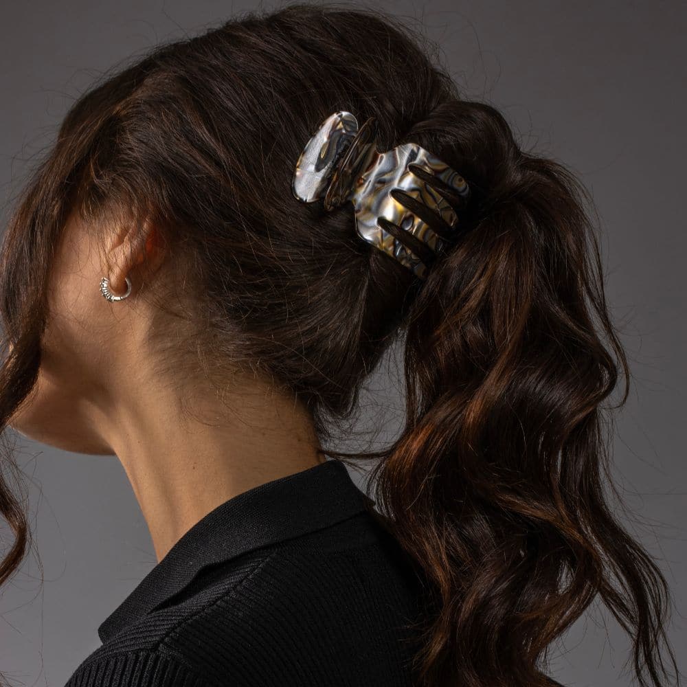 large sophia claw thick hair |Onyx