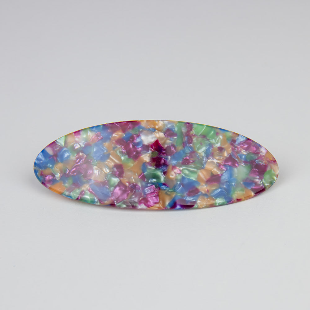 Limited Edition Oval Barrette Hair Clip 10.5cm Stardust Handmade French Hair Accessories at Tegen Accessories