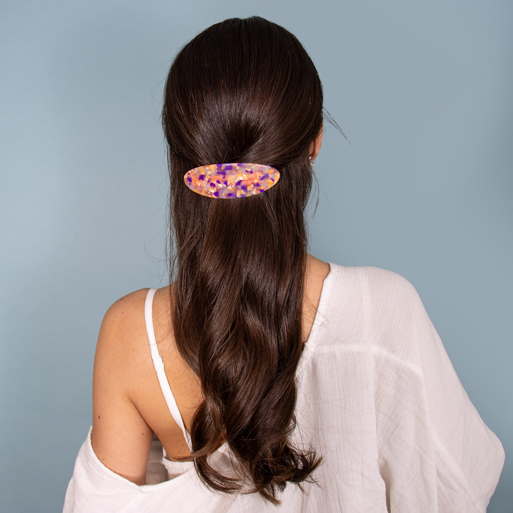 Limited Edition Oval Barrette Hair Clip Handmade French Hair Accessories at Tegen Accessories