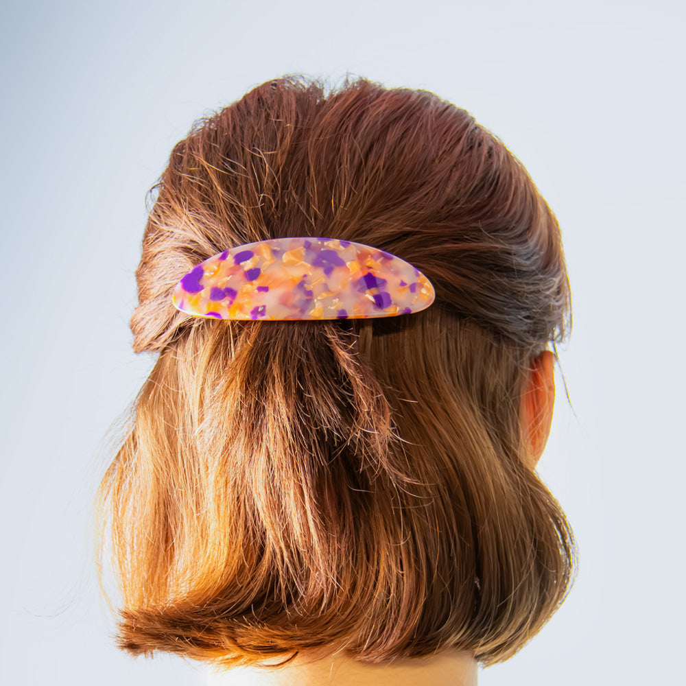 Limited Edition Oval Barrette Hair Clip Handmade French Hair Accessories at Tegen Accessories