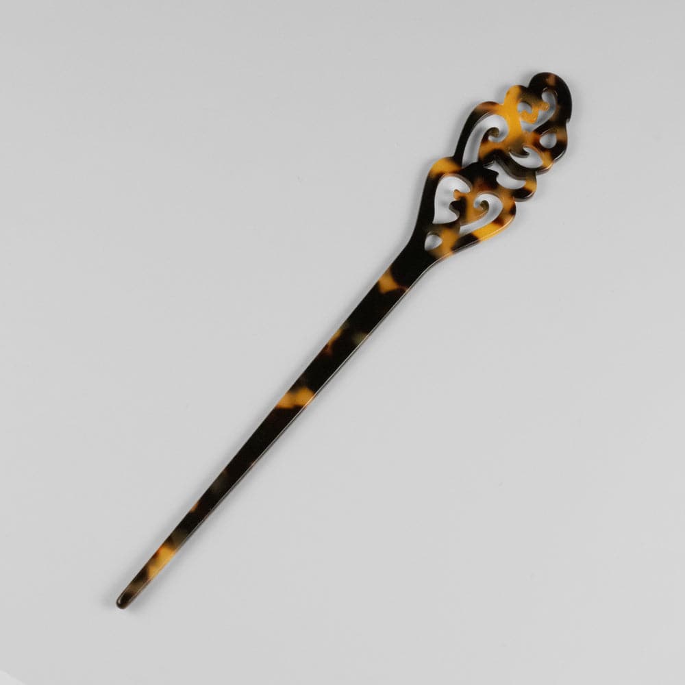 Long Filigree Hair Pin in 20cm Dark Tokio Handmade French Hair Accessories at Tegen Accessories