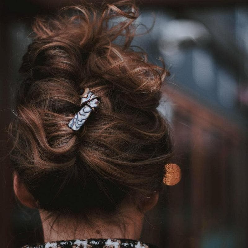 Medium Bow French Hairpin in Handmade French Hair Accessories at Tegen Accessories