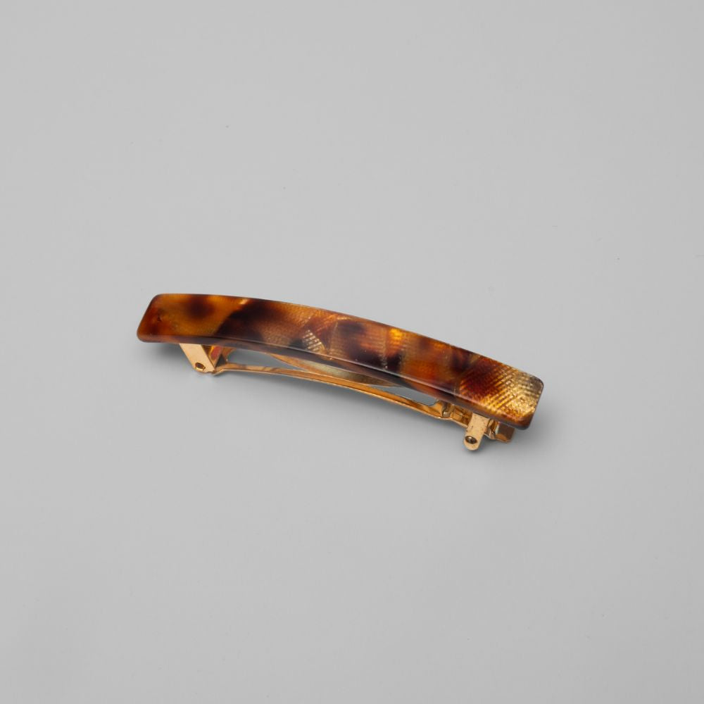 Mini Barrette Clip in Amber Handmade French Hair Accessories at Tegen Accessories