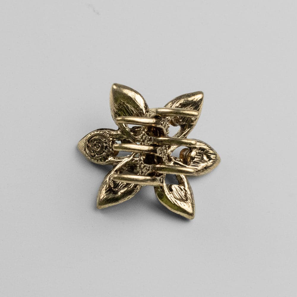 Mini Crystal Maple Leaf Hair Claw Clip Crystal in at Tegen Accessories