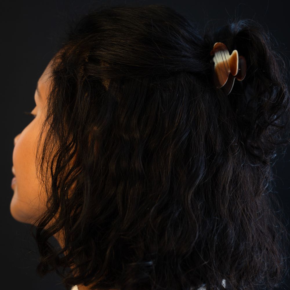 Mini Hair Claw Clip Handmade French Hair Accessories at Tegen Accessories | Creme Brulee