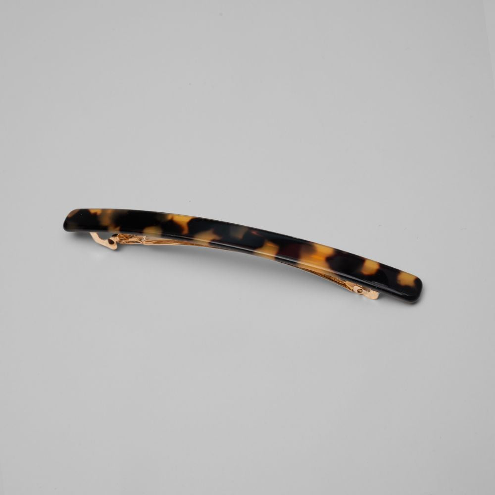 Narrow Bar Barrette Clip in Dark Tokio Handmade French Hair Accessories at Tegen Accessories