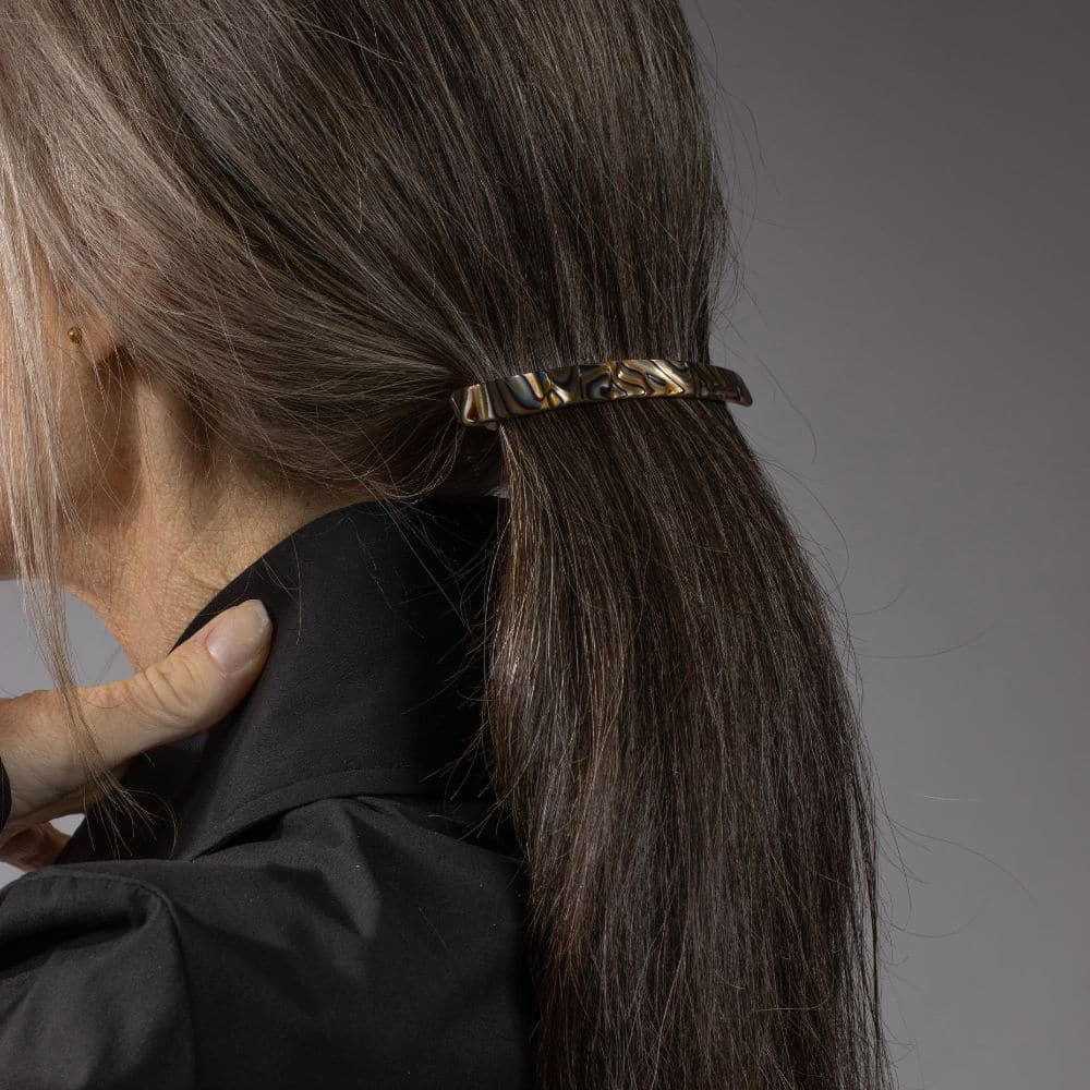 Narrow Barrette | Onyx
