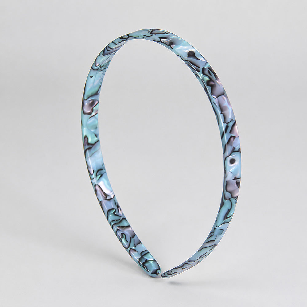 Narrow Headband 1cm Opal Handmade French Hair Accessories at Tegen Accessories