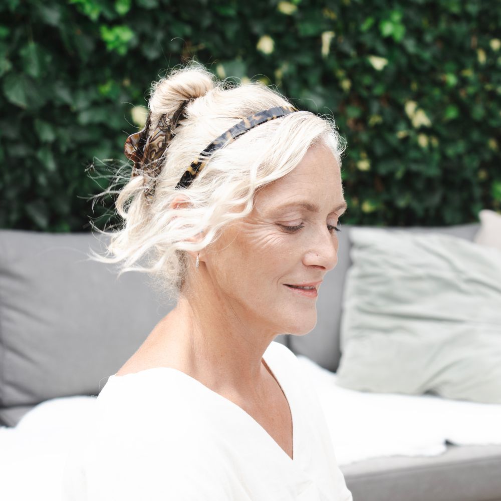 Narrow Headband Handmade French Hair Accessories at Tegen Accessories