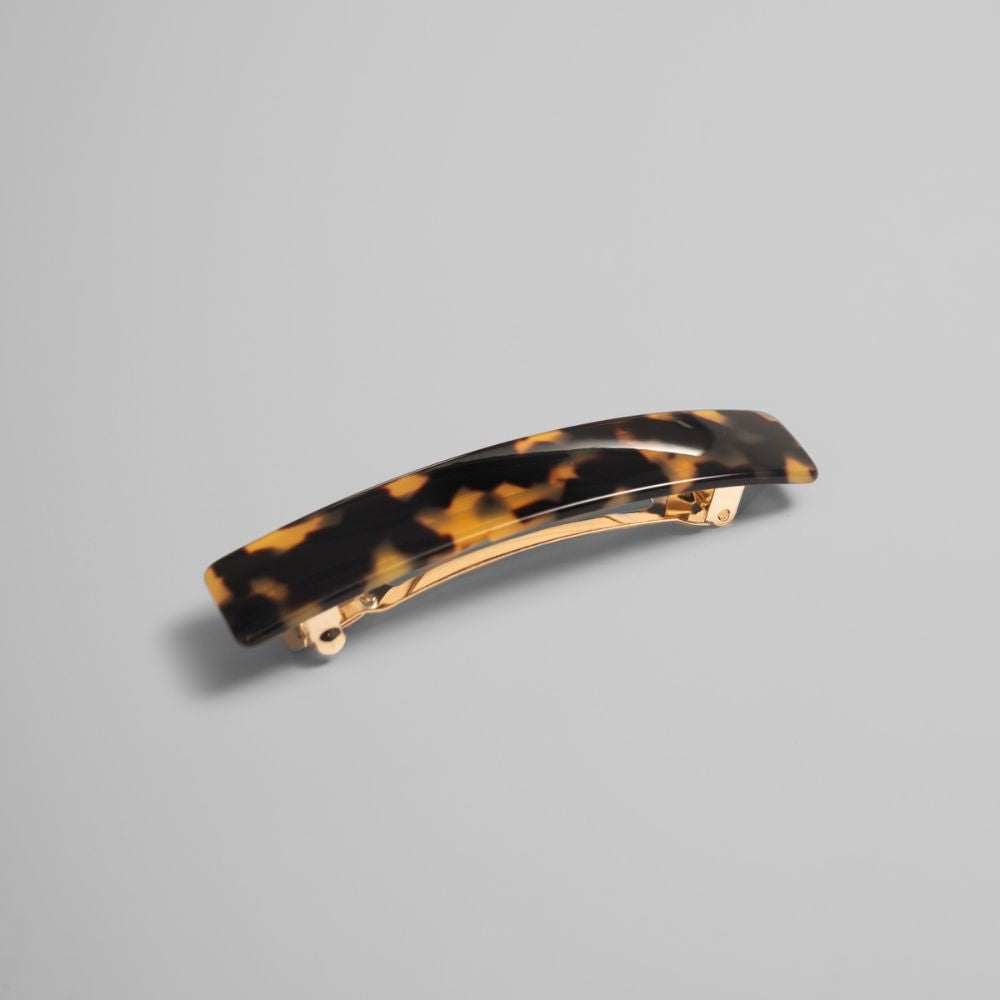 Small Barrette Clip in 9cm Dark Tokio Handmade French Hair Accessories at Tegen Accessories