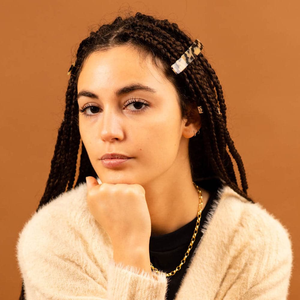 Small Barrette Clip Handmade French Hair Accessories at Tegen Accessories |White Tokio