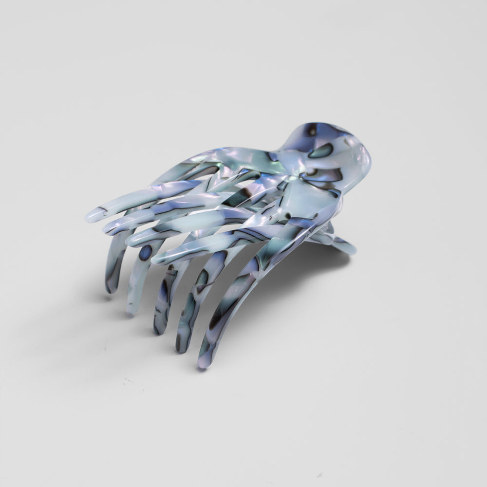 Small Sophia Side Hair Claw in 7cm Opal Handmade French Hair Accessories at Tegen Accessories