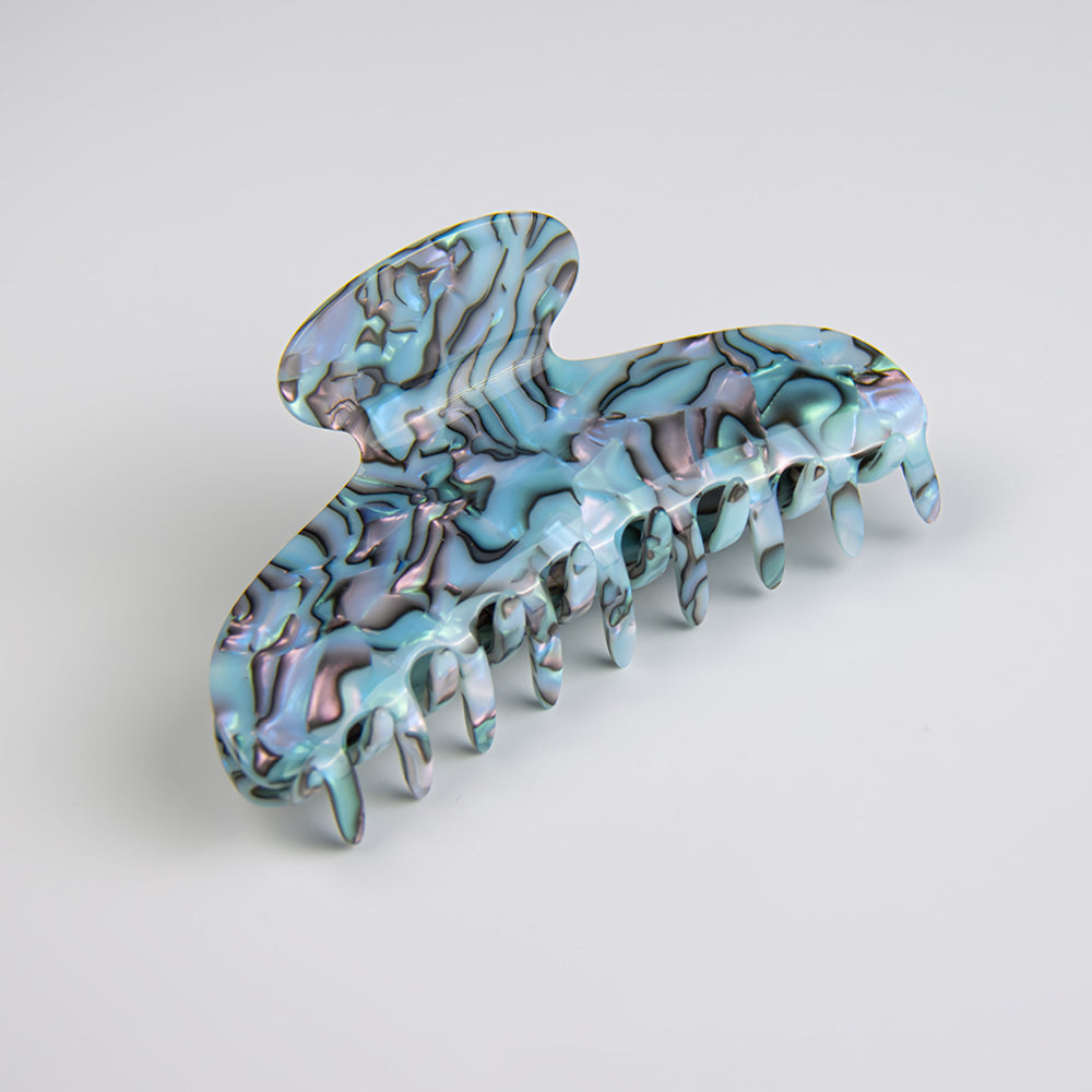 Large Hair Claw Clip in 11cm Opal Handmade French Hair Accessories at Tegen Accessories