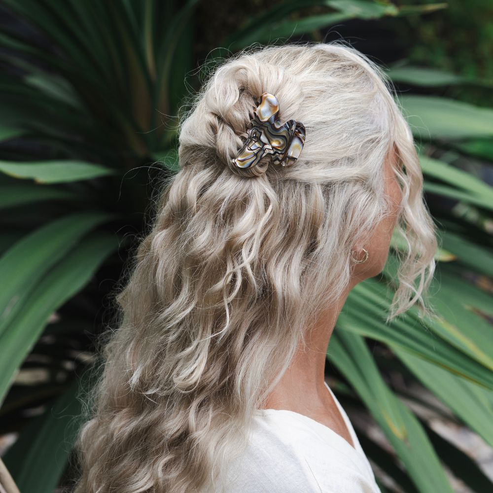 Small Hair Claw Clip Handmade French Hair Accessories at Tegen Accessories | Onyx