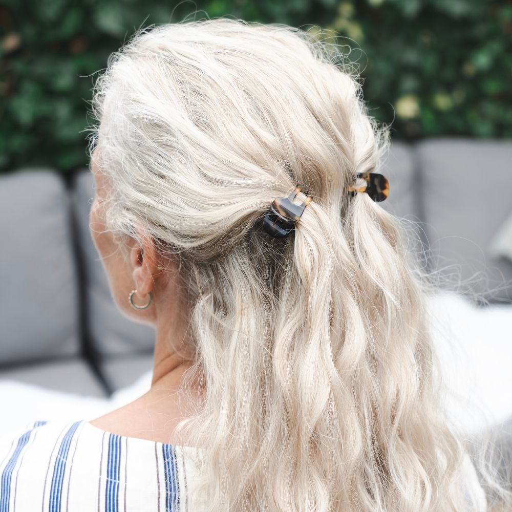 Tiny Hair Claw Clip Handmade French Hair Accessories at Tegen Accessories