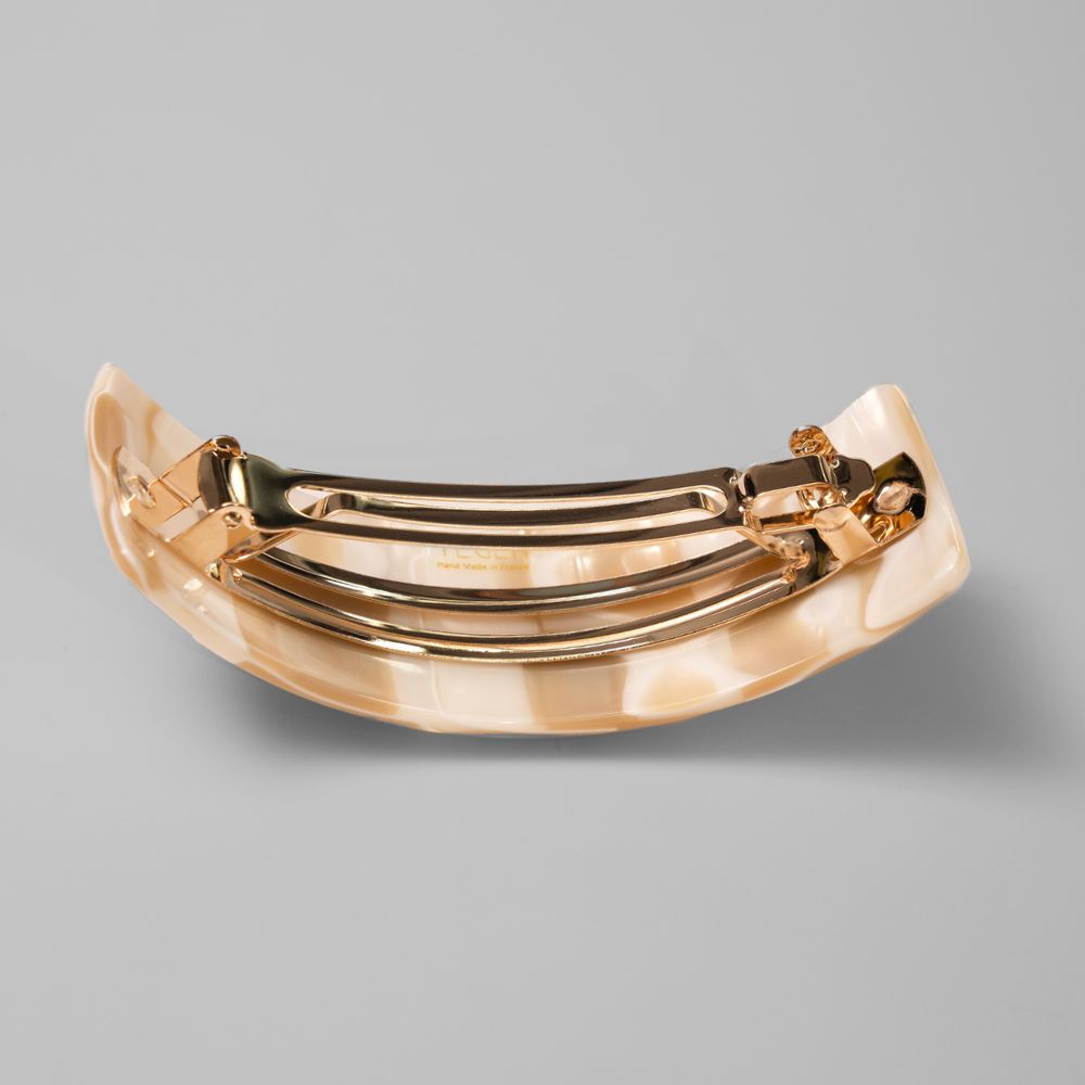 Wide Arched Barrette Clip Handmade French Hair Accessories at Tegen Accessories