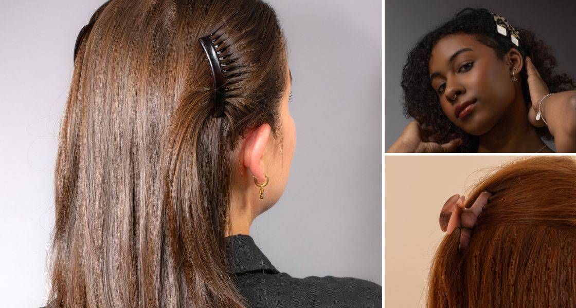 Elegant hairstyles with hair accessories, by TEGEN
