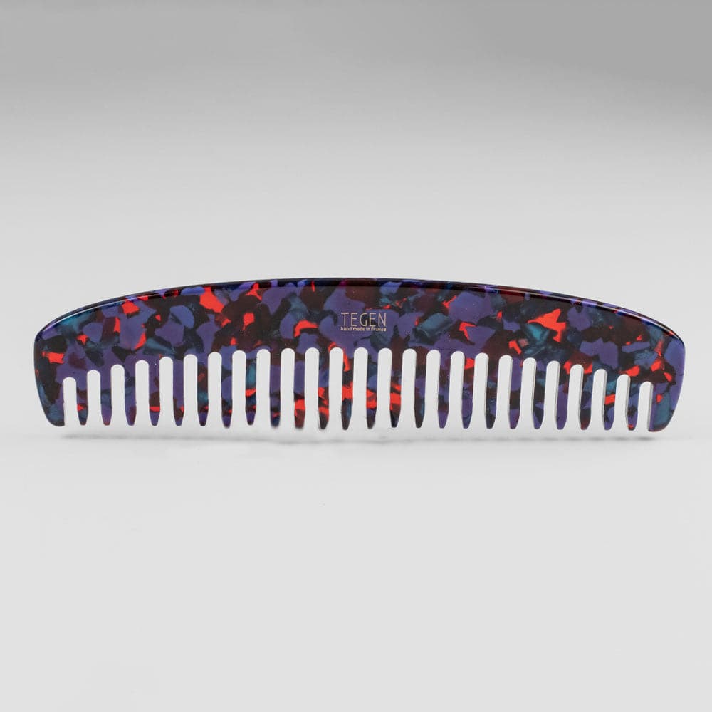 15cm French Narrow Comb in 15cm Colour 7 Handmade French Hair Accessories at Tegen Accessories