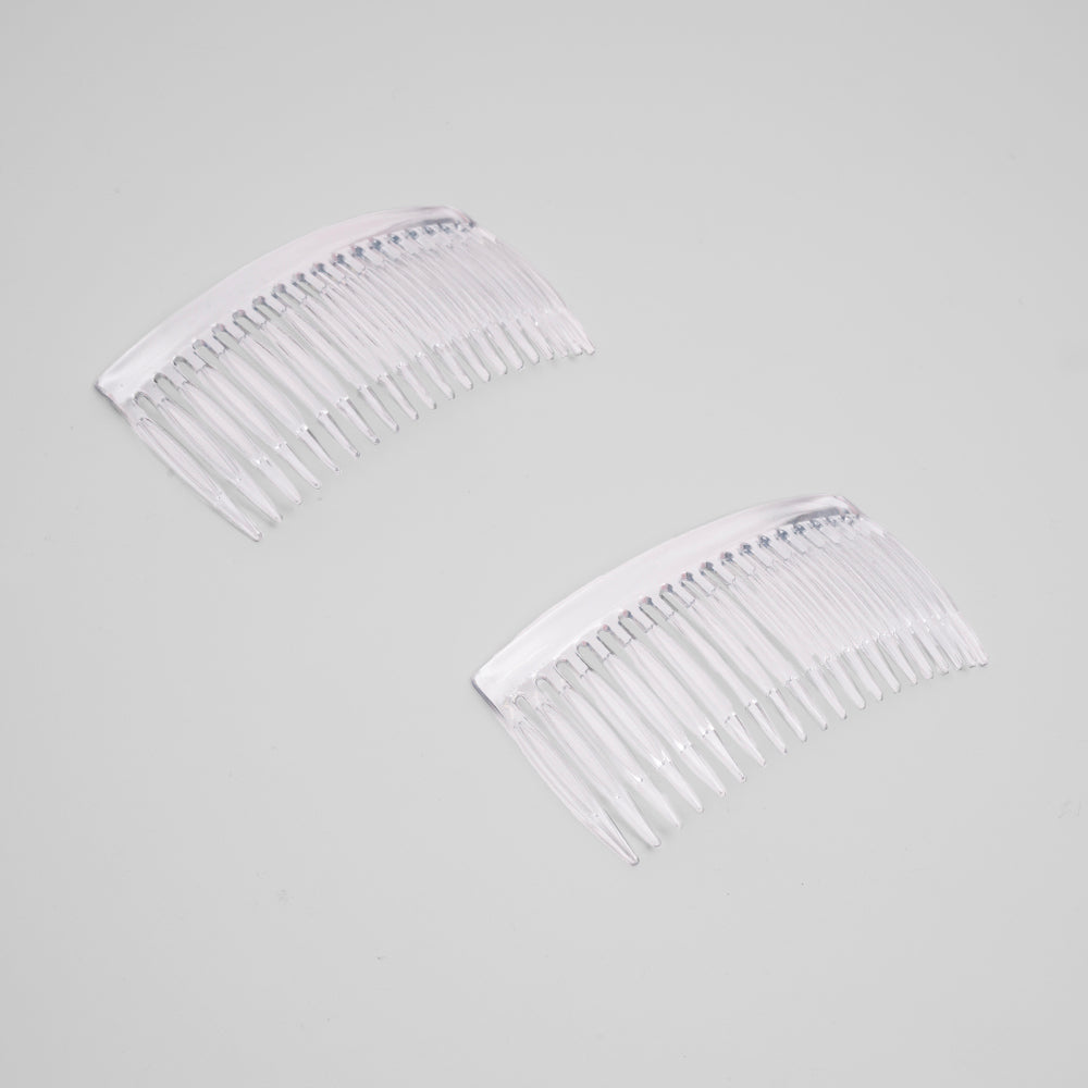 2x French Pleat Hair Combs Clear in Essentials for Tegen Accessories