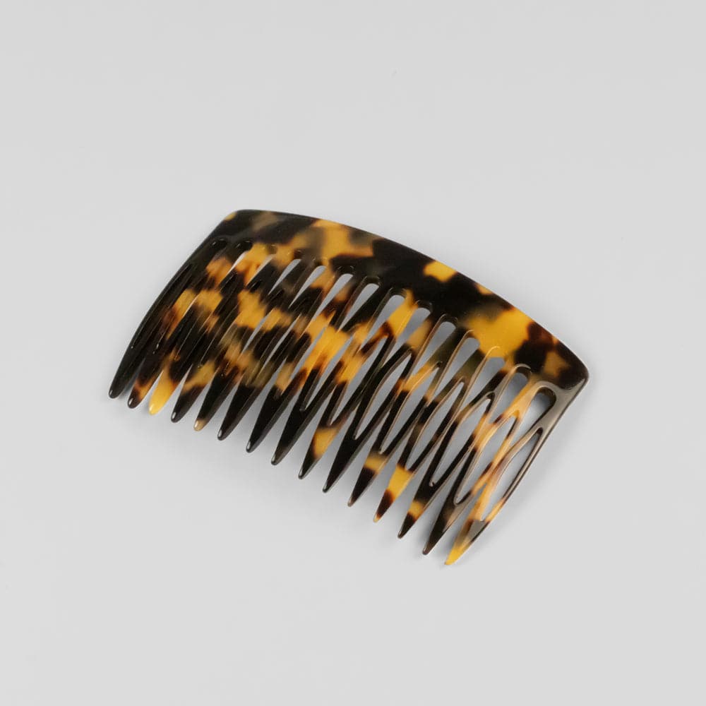 8cm Side Comb in 8cm Dark Tokio Handmade French Hair Accessories at Tegen Accessories