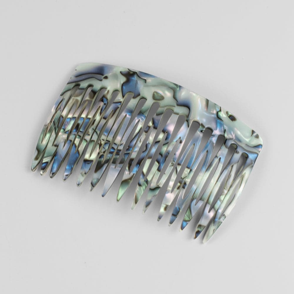 8cm Side Comb in 8cm Opal Handmade French Hair Accessories at Tegen Accessories