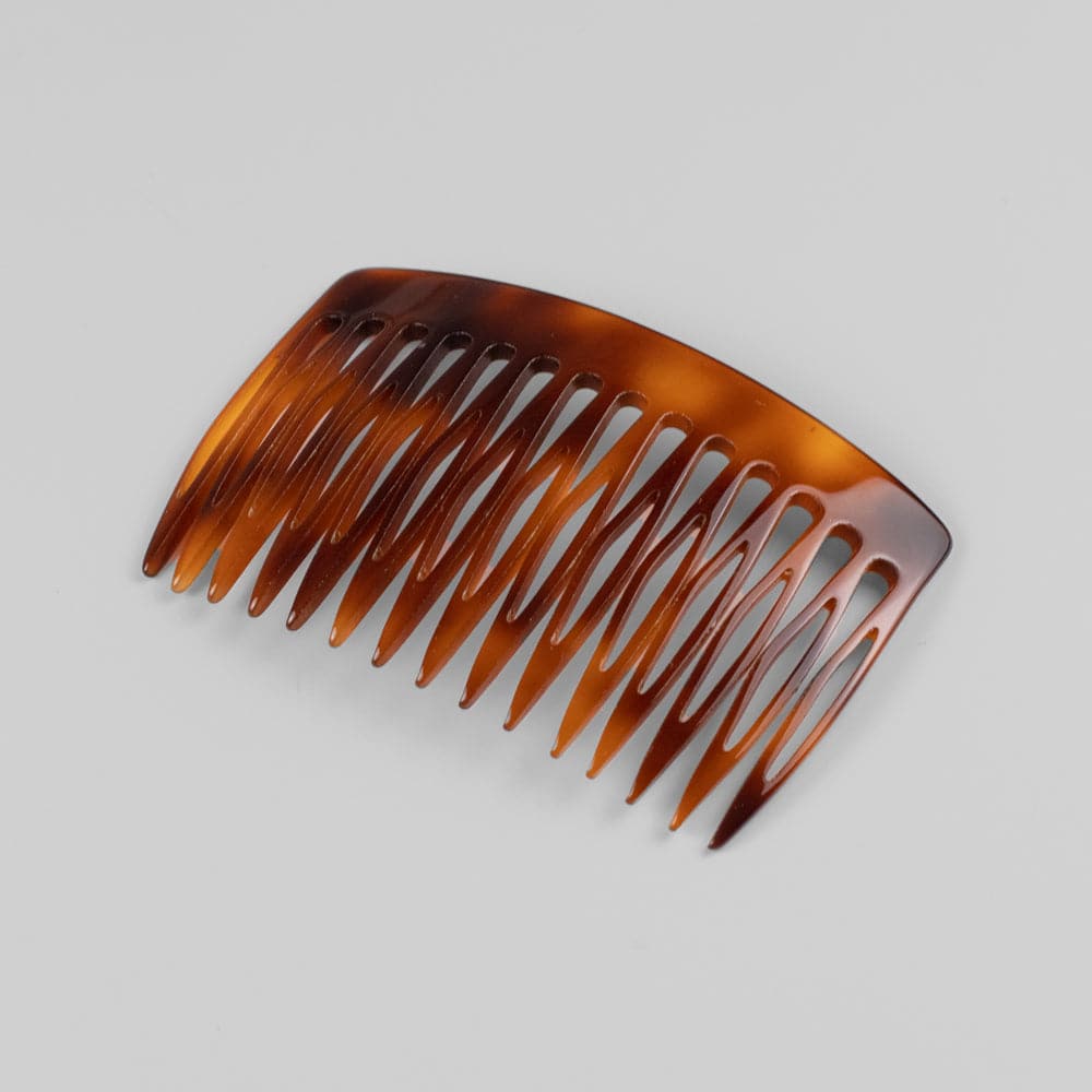 8cm Side Comb in 8cm Tortoiseshell Handmade French Hair Accessories at Tegen Accessories