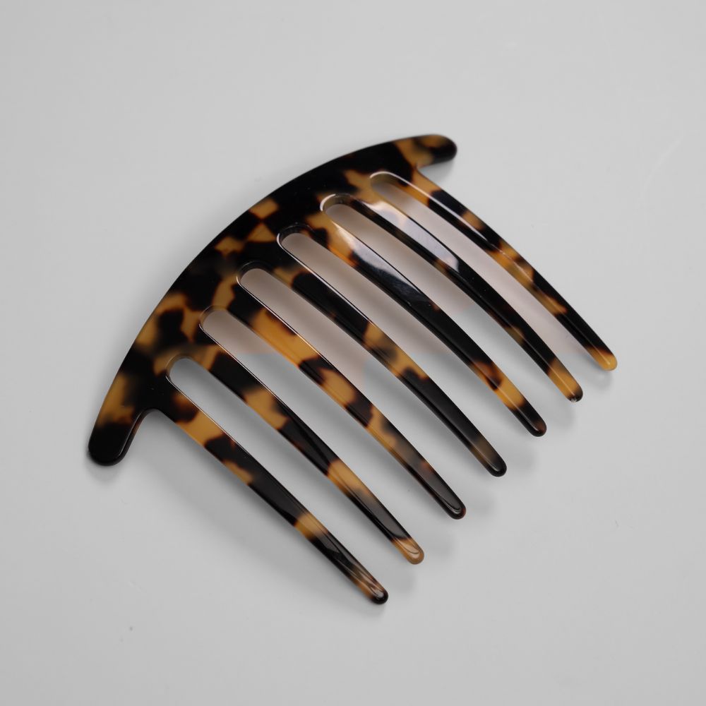 Dark Tokio Curved French Pleat Comb French Handmade Tegen Accessories