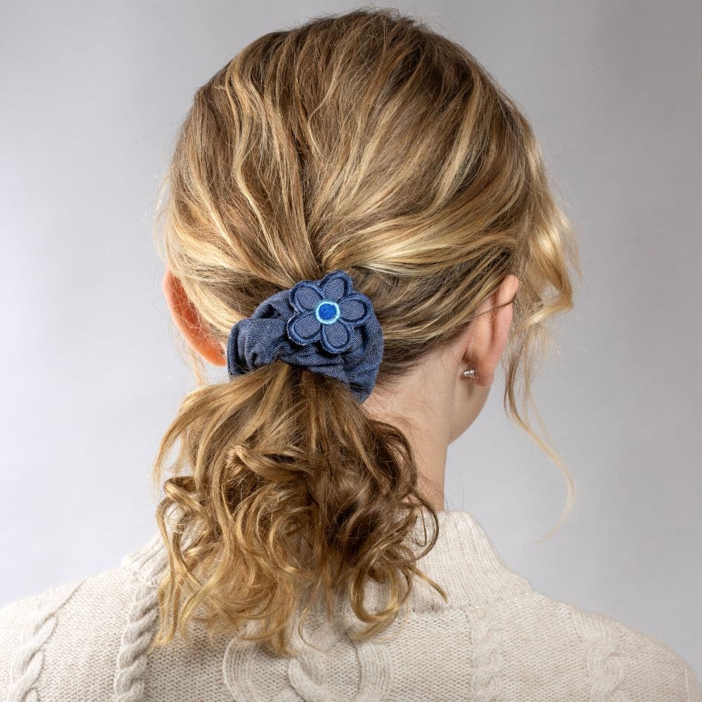 dark blue childrens scrunchie