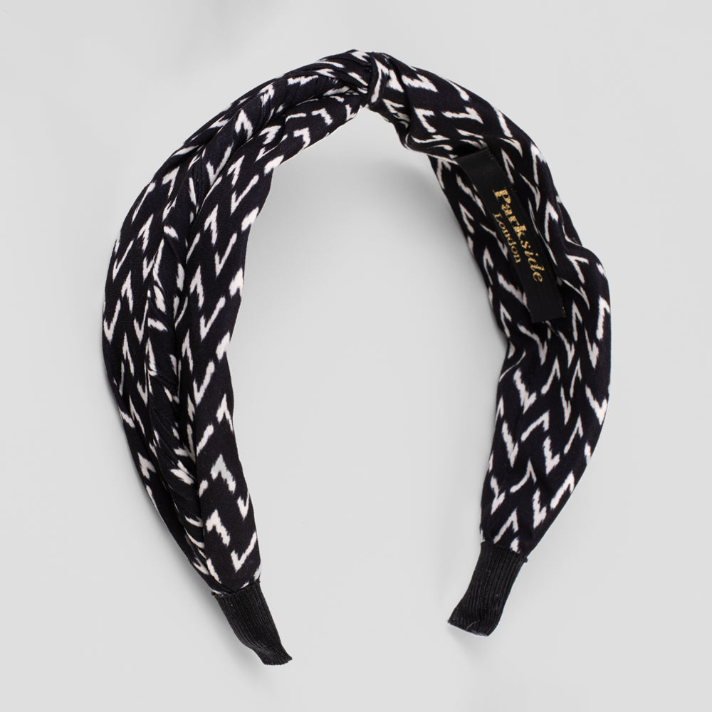 Handmade Zig Zag Print Headband Tegen Accessories