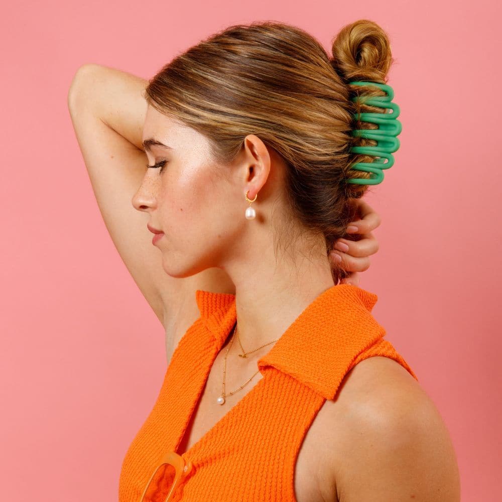 Large Summer Brights Jurassic Hair Claw Clip in French Hair Accessories at Tegen Accessories