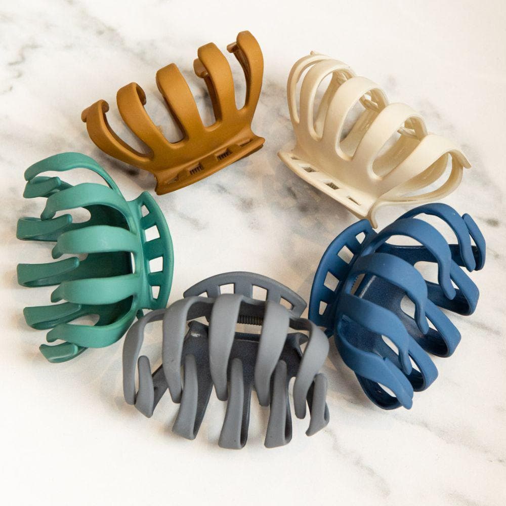 Matte Octopus Thick Hair Claw Clip in French Hair Accessories at Tegen Accessories