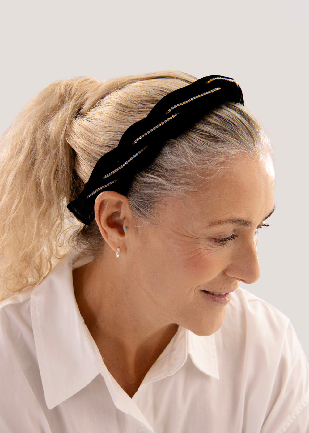 padded headband crystals