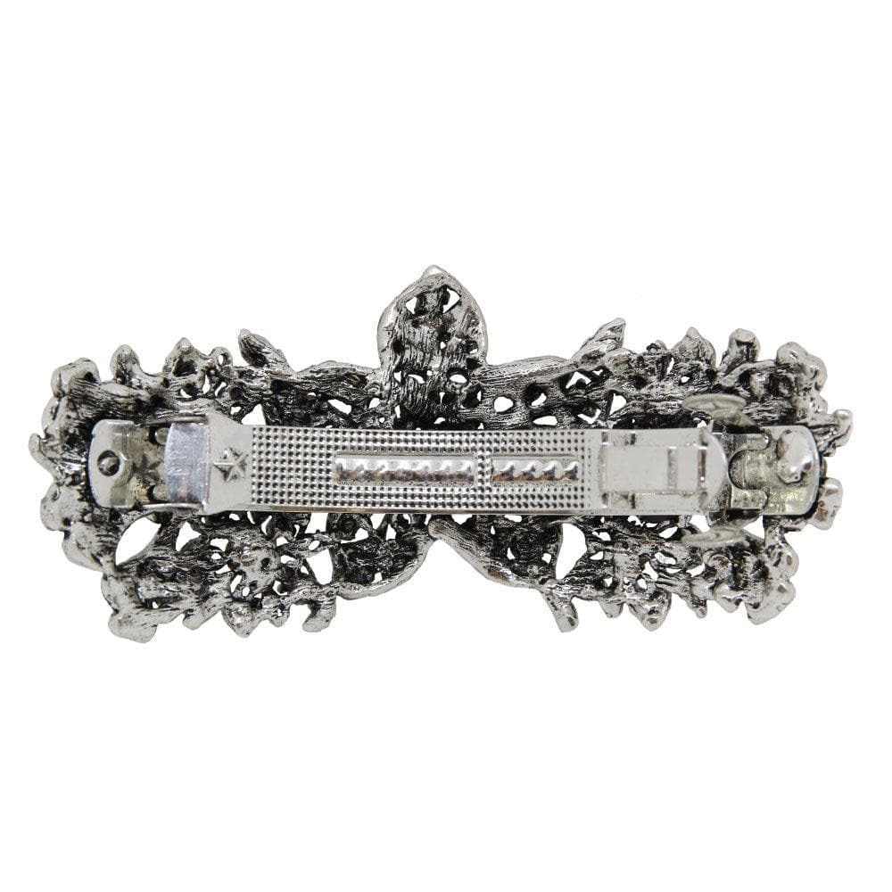 Silver Crystal Bloom Barrette Clip in by Rosie Fox at Tegen Accessories