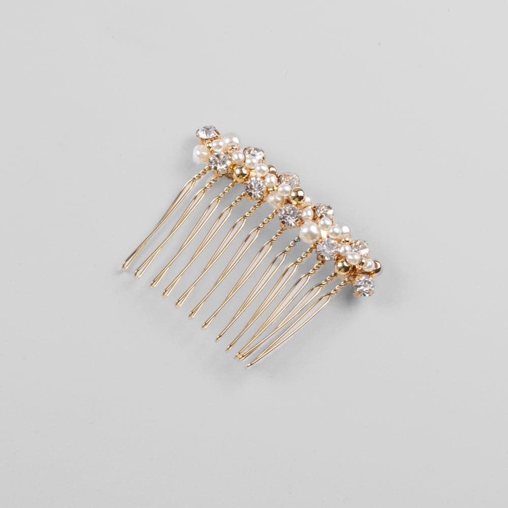 Crystal Pearl Hair Comb Crystal in Small at Tegen Accessories