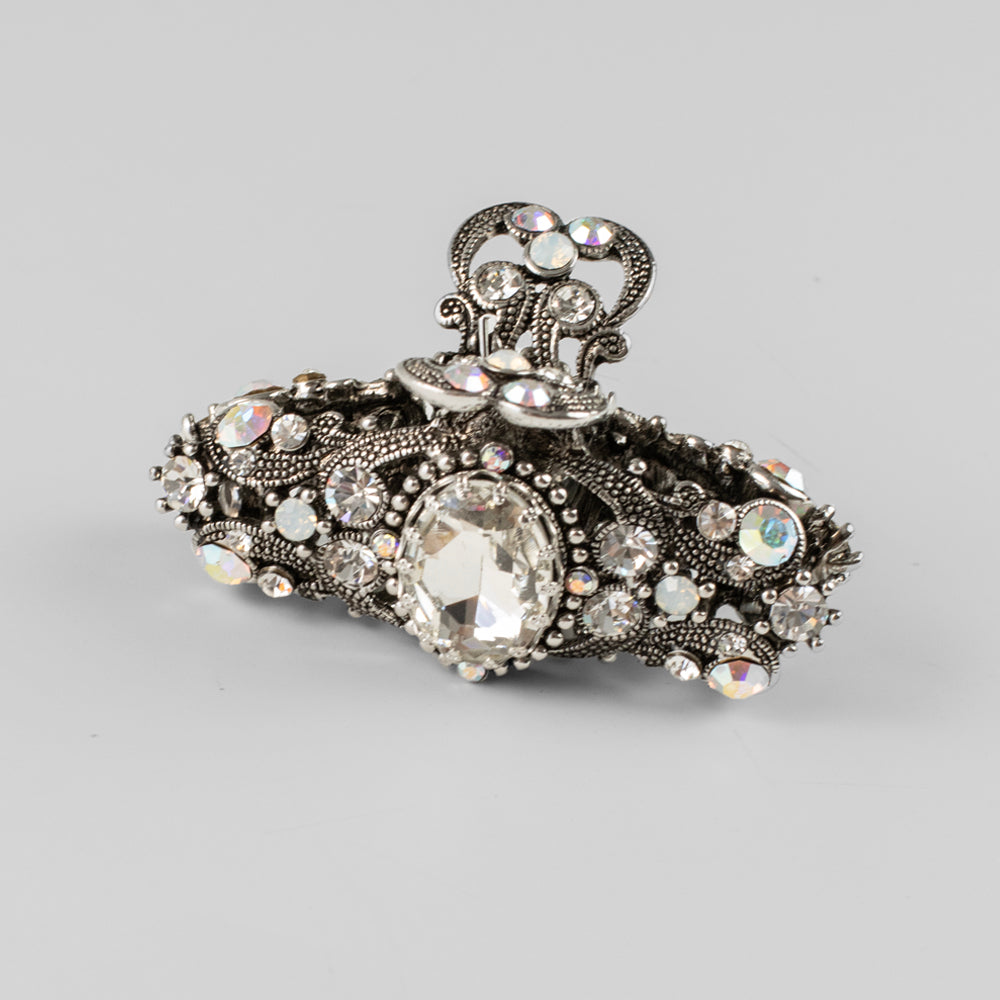 Swarovski Crystal Small Hair Claw Clip Swarovski Crystal in Clear Crystal at Tegen Accessories