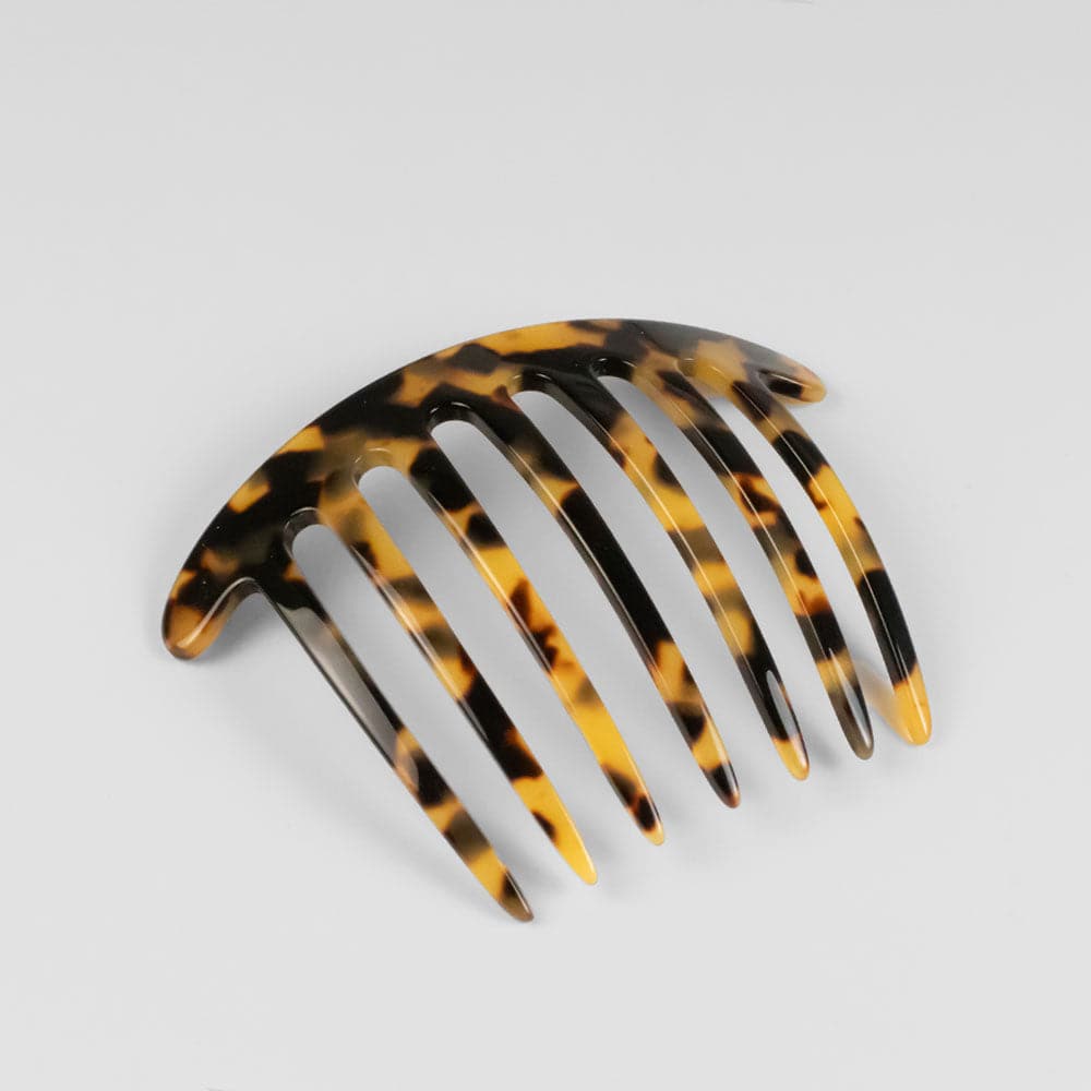 Curved French Pleat Comb in 11cm Dark Tokio Handmade French Hair Accessories at Tegen Accessories