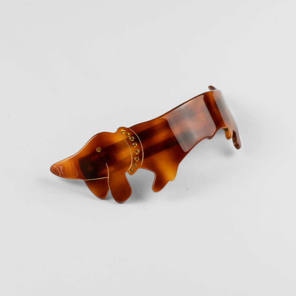 Dachshund Barrette Clip Ooh La La! in 13cm at Tegen Accessories