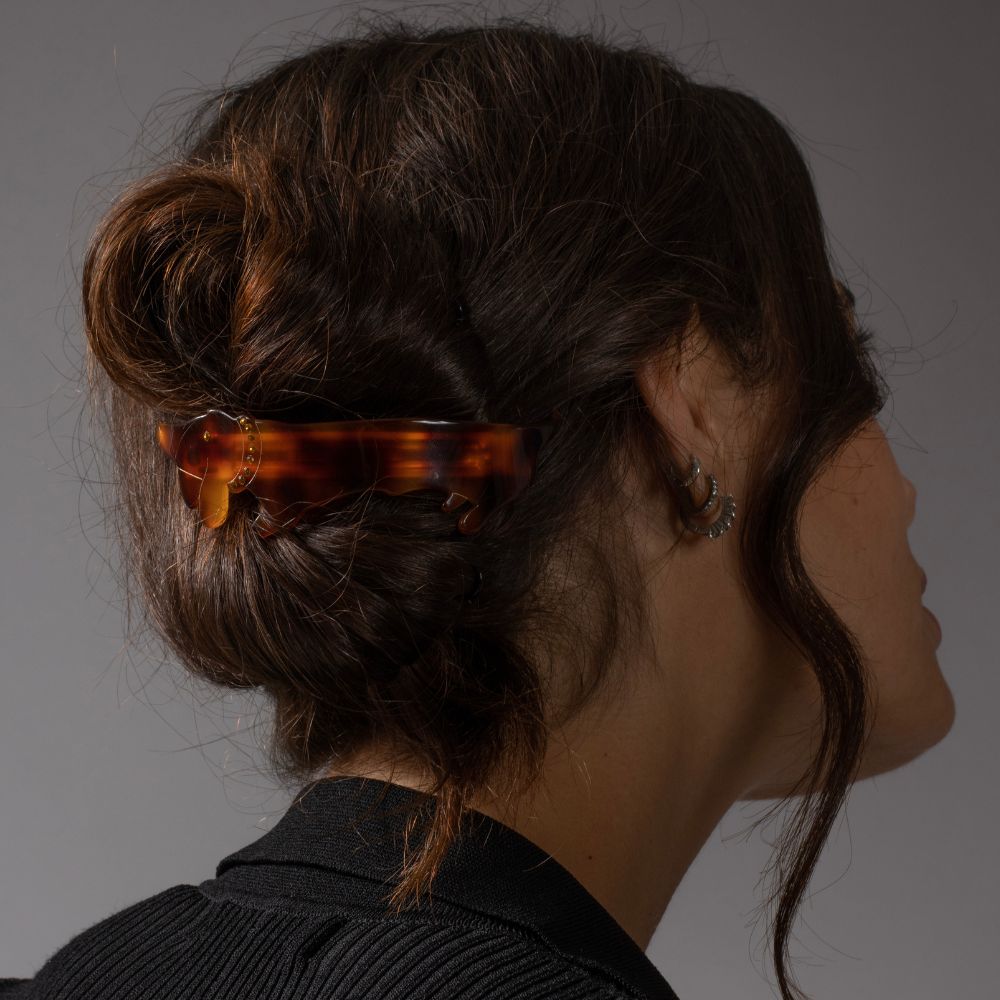 thick hair barrette |Tortoiseshell