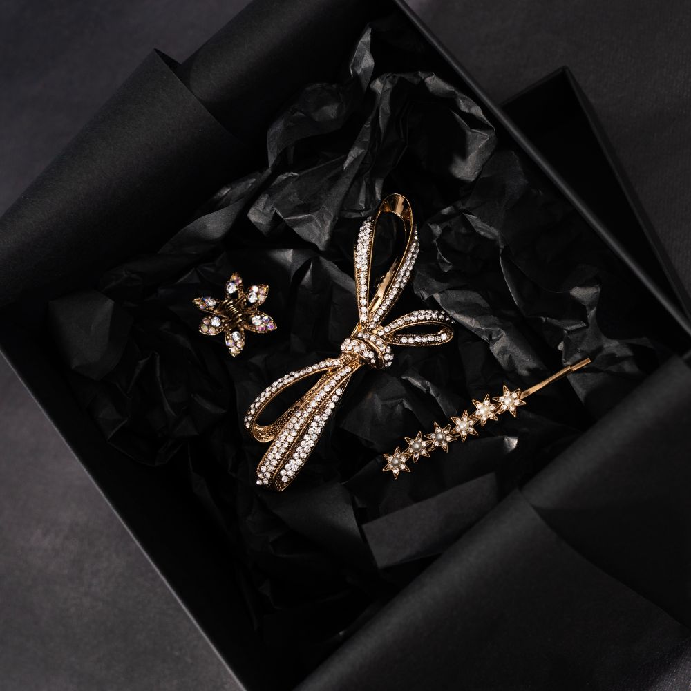 Gold Crystal Gift Set Crystals by Swarovski at Tegen Accessories