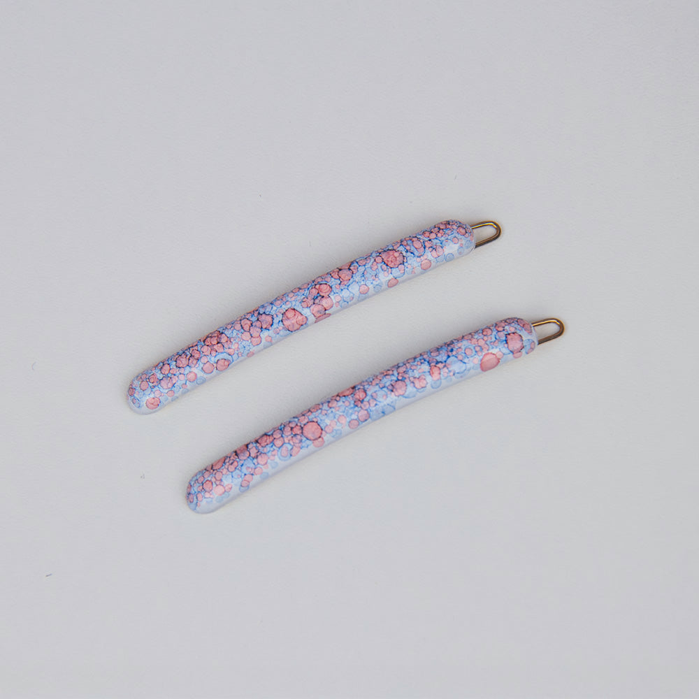 2x Botanical Narrow Hair Clips
